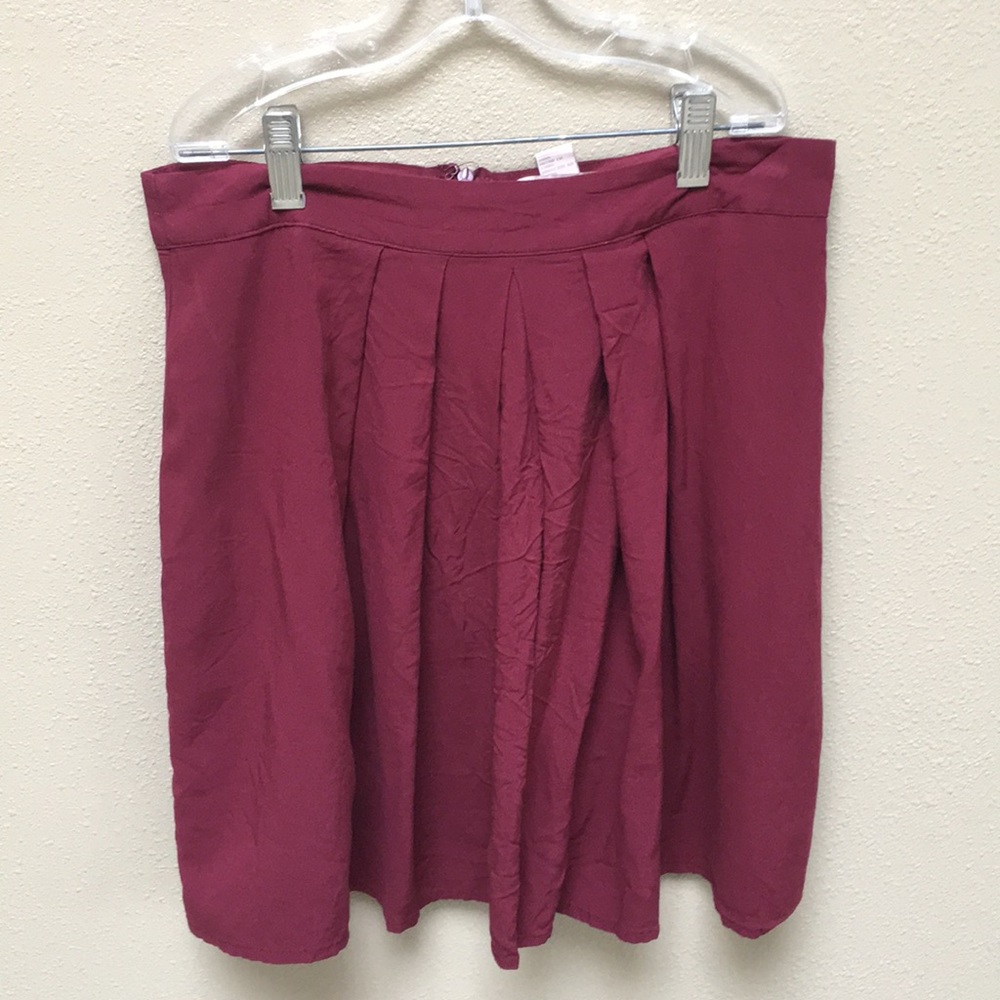Maroon skirt